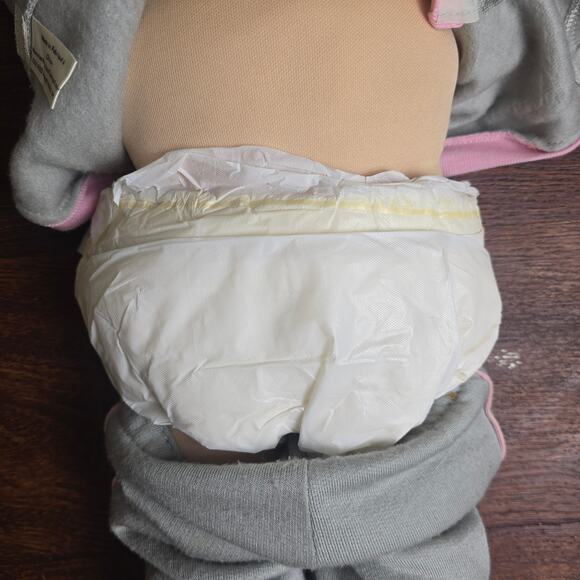 Cabbage Patch Kids 1982 Coleco Yellow Yarn Hair Braids Blue Eyes CPK Outfit - Picture 7 of 11